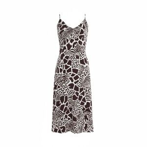 Adam lippes women’s Animal Print Slip Dress size 6